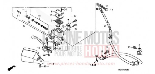 FR. BRAKE MASTER CYLINDER (XL1000VA) XL1000VA8 de 2008